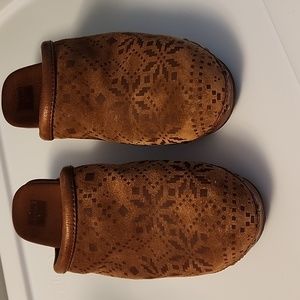 Frye Clara Campus clog, size 10, tan/brown